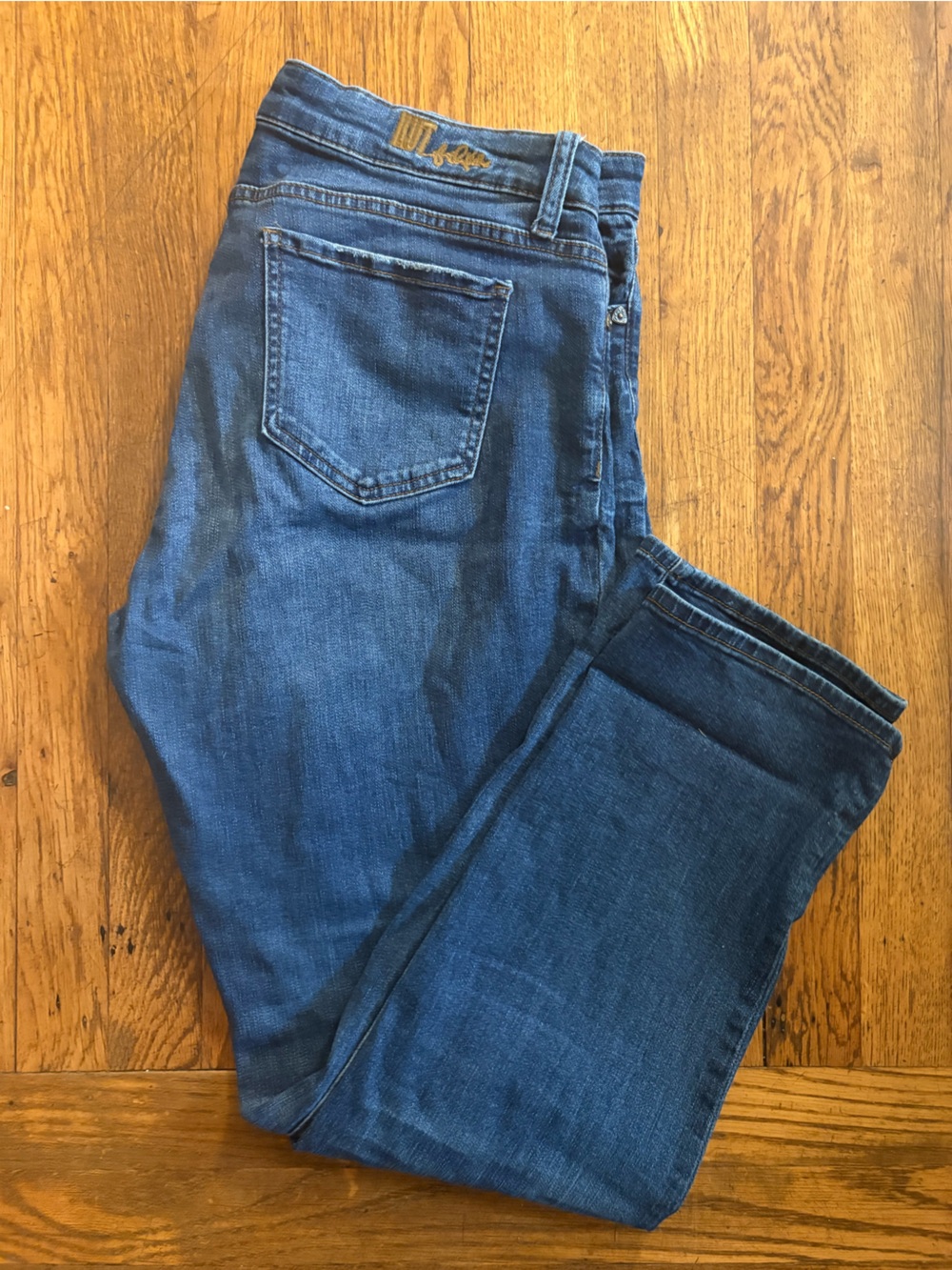 Kut from the Kloth Men's Dark Blue Straight Jeans